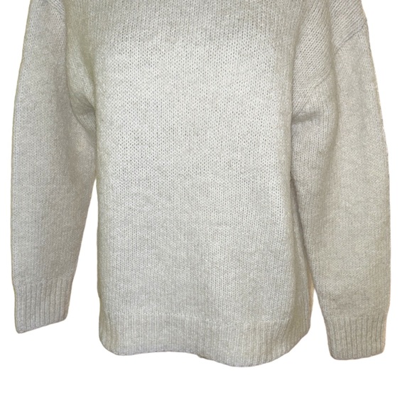 LN Zara Soft Feel Cozy Knit Cream Oversized Alpaca Blend Sweater - S - Picture 7 of 15
